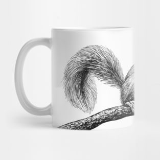 Squirrel drawing Mug